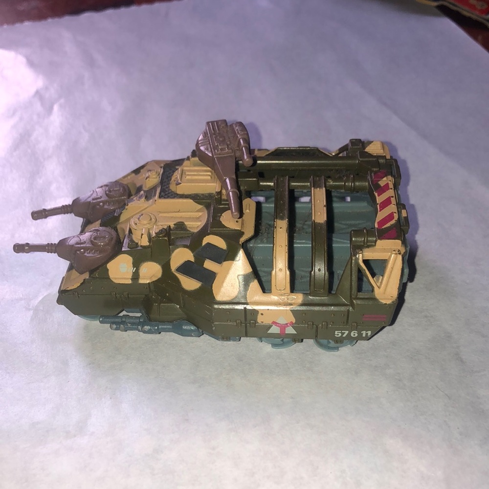 Vintage 1989 Kenner Parker Toys Die Cast Mega Force Tank Backslide Intact
